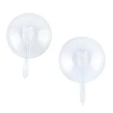 Hooks Suction Cups Clear 7.2cm 2pk (Holds Up To 2.5kg) – image 1