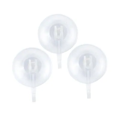 Hooks Suction Cups Clear 5.5cm 3pk (Holds Up To 1.8kg)