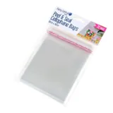 Premium Peel & Seal Cellophane Bags - 10cm X 10cm 72pk – image 3