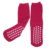 Socks Adults Heat Control Lounge Socks Paw Print Anti-Slip 3pk 3 Assorted Colours Per Pack – image 2