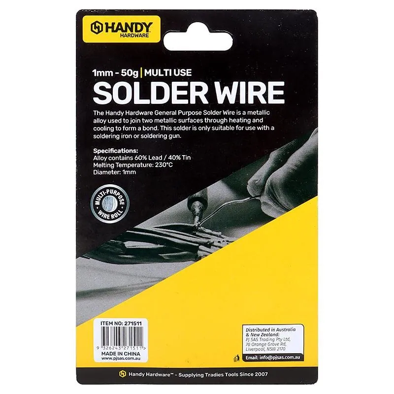 Solder Wire General Purpose Tin Alloy 1.0mm 50g – image 3