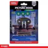 Hook Picture Brass Plated 1pc Includes 2 Nails & Masonry Drill Bit (Holds Up To 60kg Masonry) – image 4