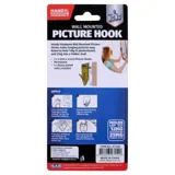 Hook Picture Brass Plated 2pc Includes 4 Nails (Holds Up To 12kg in Plasterboard & 25kg in Tumber Stud) – image 3