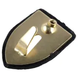 Hook Picture Brass Plated 3pc Includes 3 Nails (Holds Up To 6kg in Plasterboard & 15kg in Timber Stud) – image 1