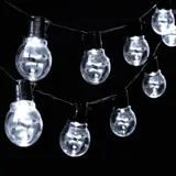 Christmas Solar Festoon Cool White Lights 2 Functions 20pk – image 2