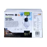 Christmas Solar Festoon Warm White Lights 2 Functions 20pk – image 3