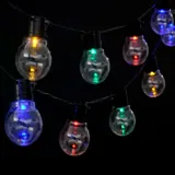 Christmas Solar Festoon Multi Coloured Lights 2 Functions 20pk – image 2