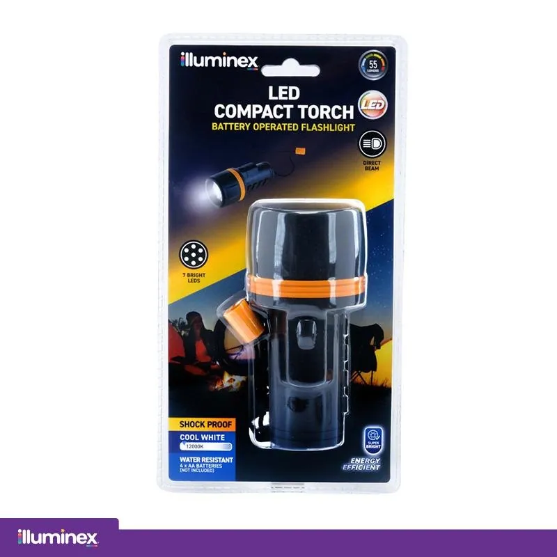 Illuminex Battery Operated Torch 7 LED 12cm X 6.8cm X 6.8cm – image 4