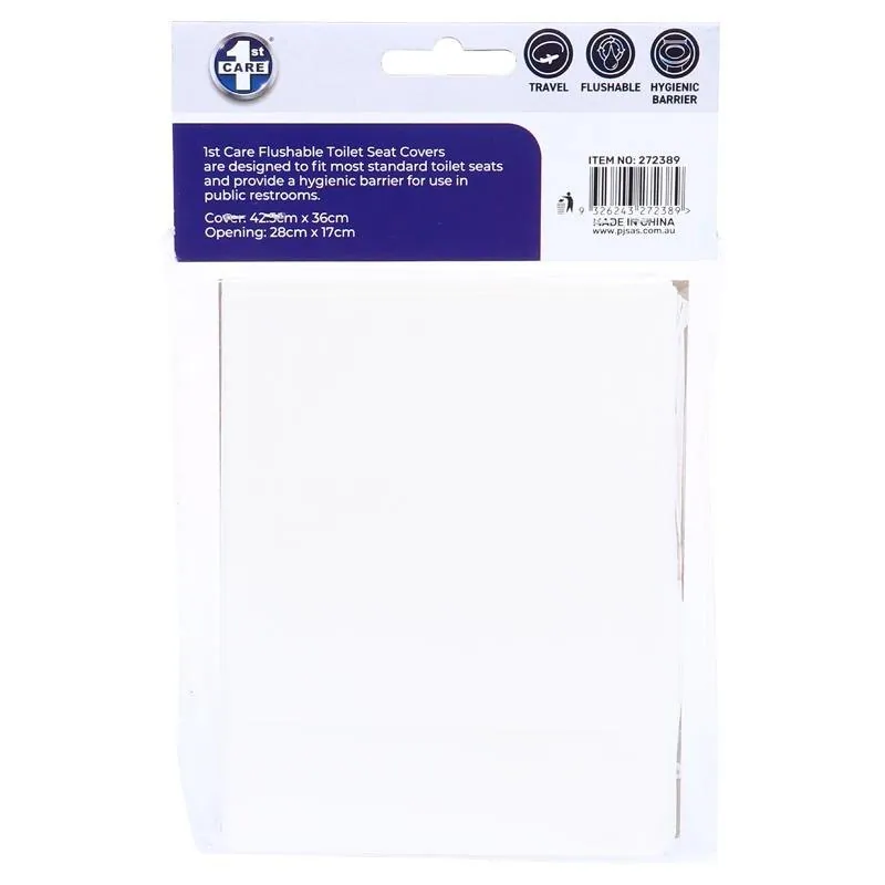 Flushable Paper Toilet Seat Covers Disposable 10pk – image 3