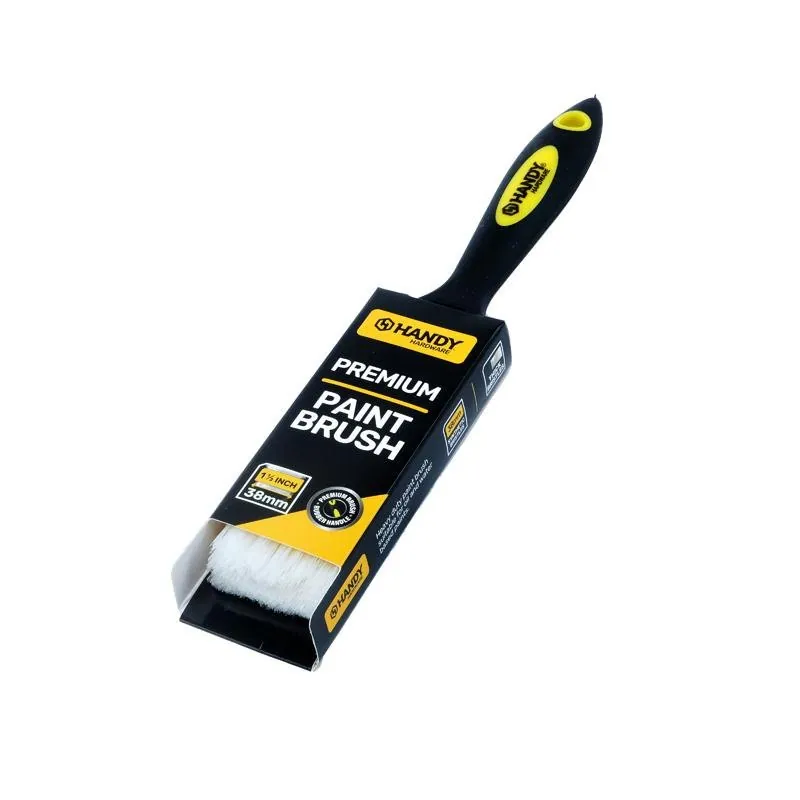 Paint Brush with Rubber Handle 38mm – image 3