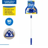 Microfibre Triangular Head Cleaning Tool with Extendable Pole 55cm - 90cm – image 4