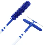 Microfibre Cleaning Set 4pc - Includes: 1x Flexible Microfibre Duster with Handle 57cm, Microfibre Washer, Aluminium Squeegee, 1x Extendable Telescopic Pole with 3 Lengths 90cm - 160cm - 210cm – image 2