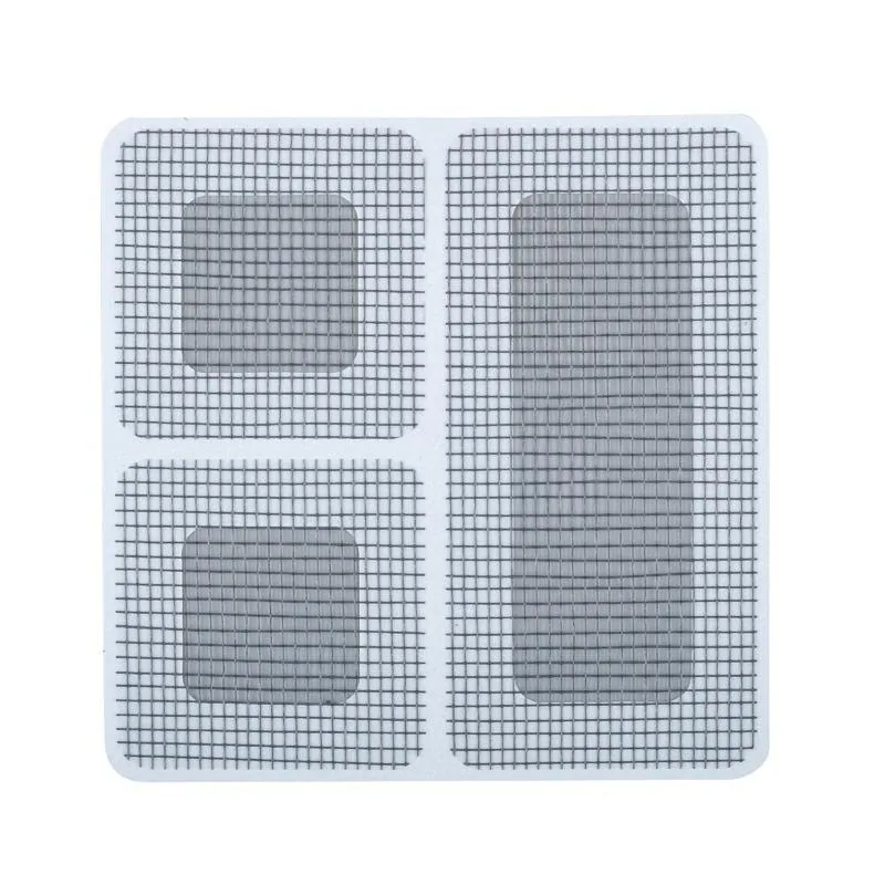 Flyscreen Adhesive Repair Sheets 9pc Black (3pc 10cm X 5cm, 6pc 5cm X 5cm) – image 2