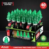 Stake Light Solar Christmas Tree 1LED 8cm X 40cm Types Cool White 1 Function – image 4