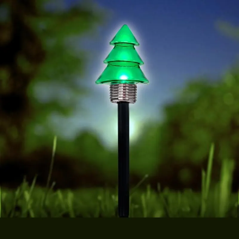 Stake Light Solar Christmas Tree 1LED 8cm X 40cm Types Cool White 1 Function – image 2