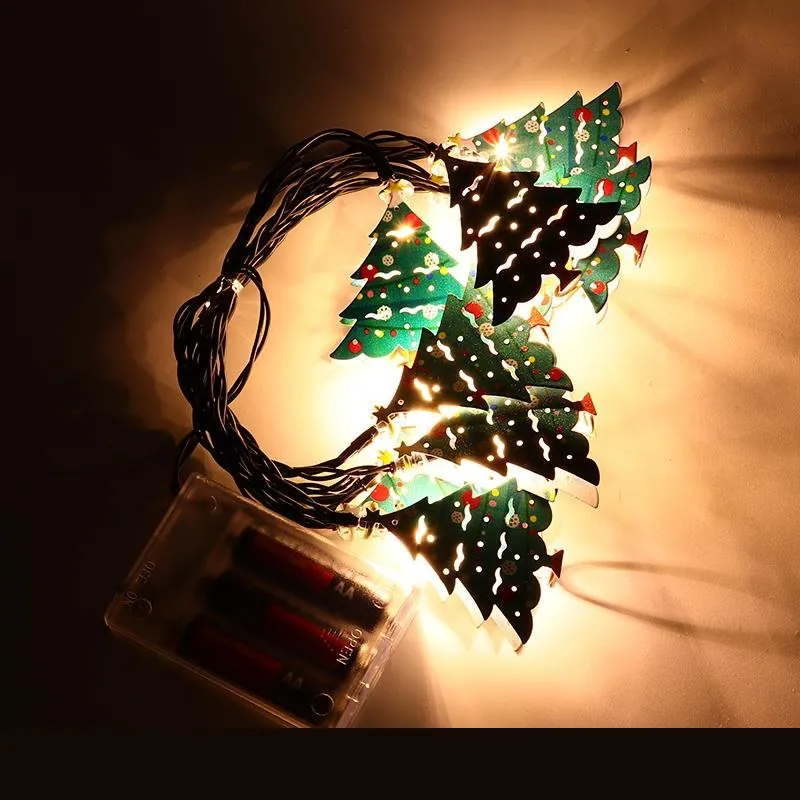 Christmas Fairy String Light Battery Operated Premium Metal Ornament Series One 10LED 2.1m Total Length Warm White 1 Function 4 Assorted Designs Requires – image 2