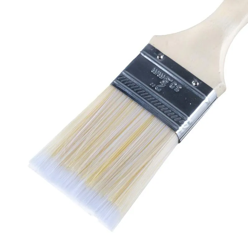 Paint Brush Wooden Handle 50mm 2pk (Suitable for Latex, Oil & Water Based Paints) – image 2