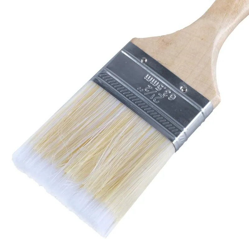 Paint Brush Wooden Handle 63mm 2pk (Suitable for Latex, Oil & Water Based Paints) – image 2