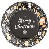 Christmas Paper Plates Round Enviro Disposable 10pk Large - 25cm Dia 6 Assorted Designs – image 2