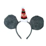 Christmas Headband Koala Ears & Santa Hat 27cm X 25cm Grey & Brown – image 1