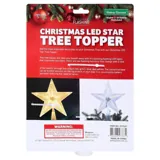 Christmas Battery Operated Tree Topper LED Star 14cm X 18cm Warm White & Cool White Assorted in Carton Requires – image 3