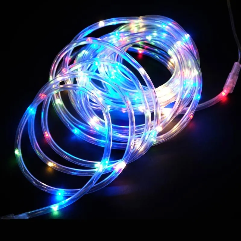 Christmas Rope Light Solar 100LED 12m Total Length Mutli Colour 8 Functions – image 2