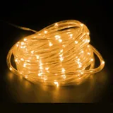 Christmas Rope Light Solar 100LED 12m Total Length Warm White 8 Functions – image 2