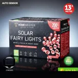 Christmas Fairy Light Solar 200LED 13.5m Total Length Red 2 Functions – image 4