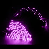 Christmas Fairy Light Solar 200LED 13.5m Total Length Purple 2 Functions – image 2