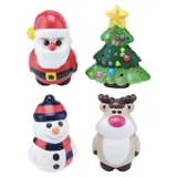 Toy Squeeze Me Memory Foam Santa, Christmas Tree, Reindeer & Snowman – image 1
