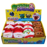 Toy Squeeze Me Plush Christmas 10cm Santa, Snowman & Reindeer Memory Foam Filling – image 4
