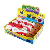 Toy Squeeze Me Plush Christmas 10cm Santa, Snowman & Reindeer Memory Foam Filling – image 3