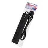 Power Board 4 Outlets with Surge Protection 1 Metre Cord Black 240V 10A Max Load 2400W – image 3