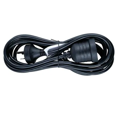 Extension Lead 3 Metre Black 240V 10A Max Load 2400W