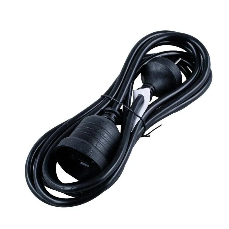Extension Lead 3 Metre Black 240V 10A Max Load 2400W – image 2