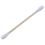 Cotton Tip Applicator with Bamboo Stem 350pk (Double Ended) 7.3cm – image 1