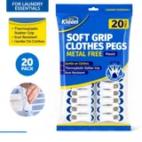 Pegs 20pk Metal Free - Plastic/TPR - White – image 4