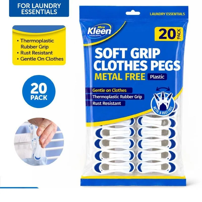 Pegs 20pk Metal Free - Plastic/TPR - White – image 4