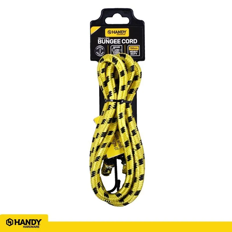 Bungee Cord Heavy Duty Yellow/Black 150cm (l) X 1.2cm (d) – image 4