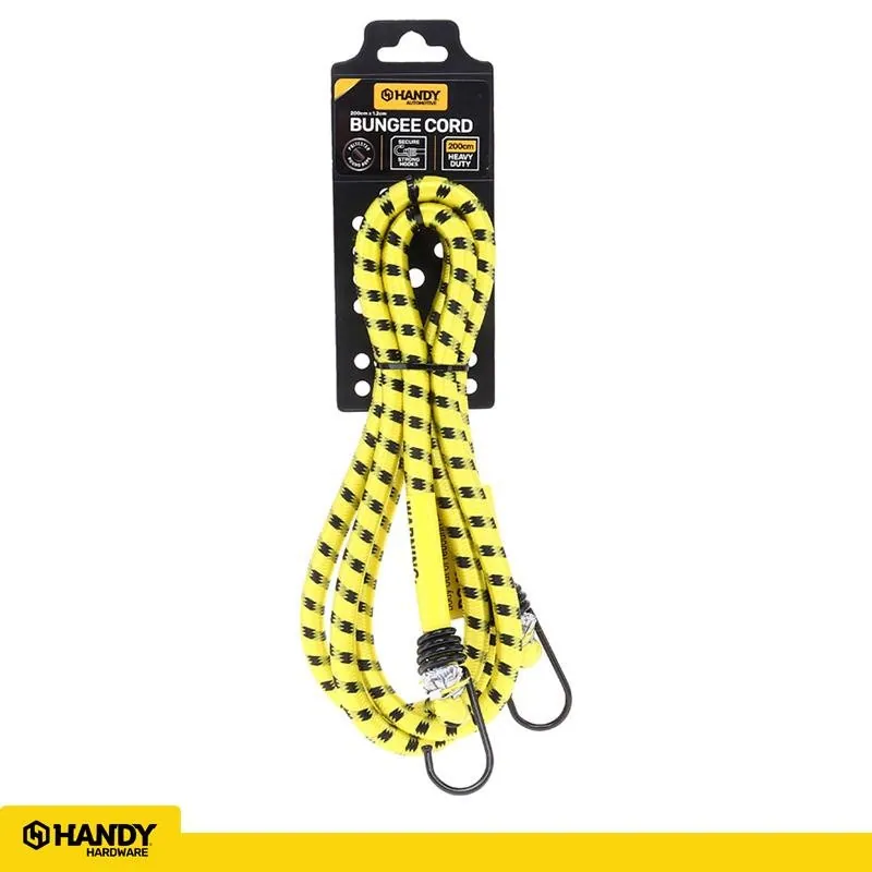 Bungee Cord Heavy Duty Yellow/Black 200cm (l) X 1.2cm (d) – image 4