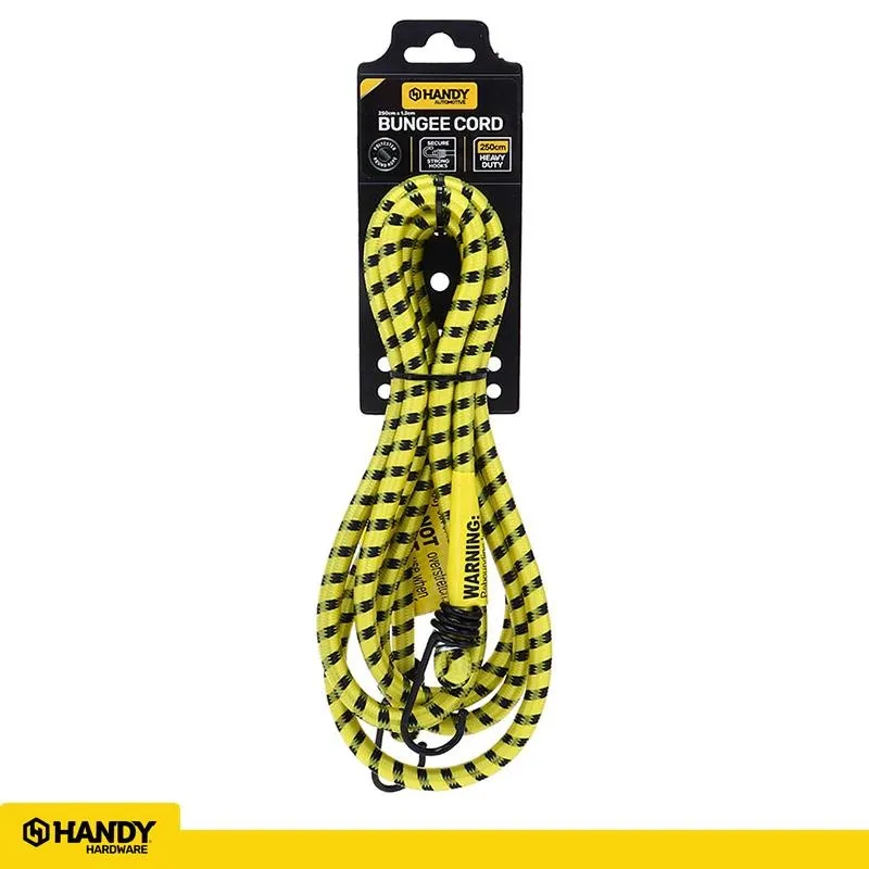 Bungee Cord Heavy Duty Yellow/Black 250cm (l) X 1.2cm (d) – image 4