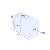 Charger 1-Port Usb-c 20W White (Compatible with iPhones and Android Devices) – image 1