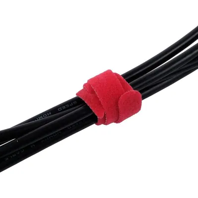 Cable Straps Hook & Loop Tie Assorted Colours 12mm X 200mm 10pc