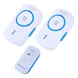 Wireless Doorbell with Two 240V Receiver Upto 120m Range & 45 Sound Options – image 1