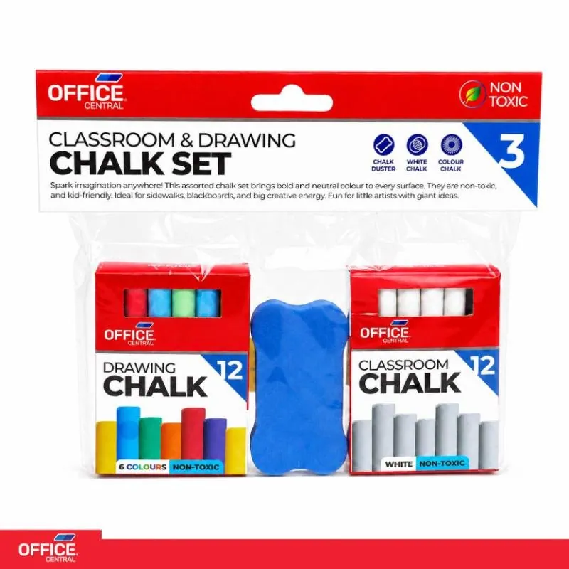 Chalk Set with Duster 3pk – image 4