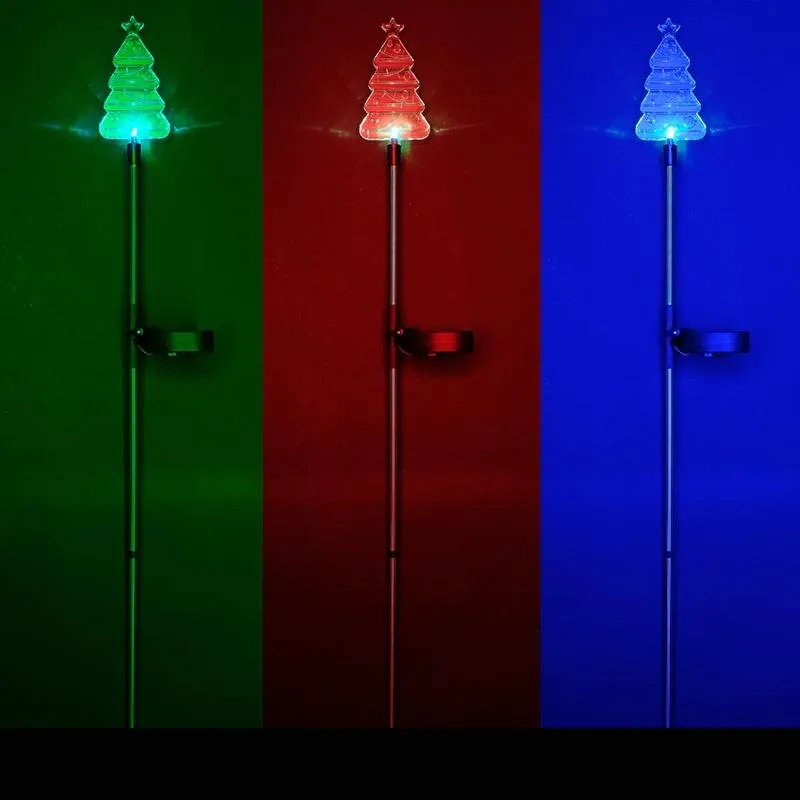 Stake Light Solar Christmas Tree 1LED 8cm X 86.5cm Multi Colour 1 Function Colour Changing – image 2