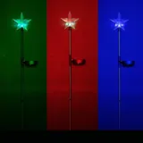Christmas Stake Light Solar Star 11cm X 84cm 1 LED Colour Multi Colour 1 Function Colour Changing – image 2