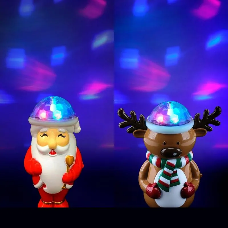 Christmas Projector Light Battery Operated Rotating Colours 14.5cm X 7.5cm X 15.5cm Santa & Reindeer Requires – image 2