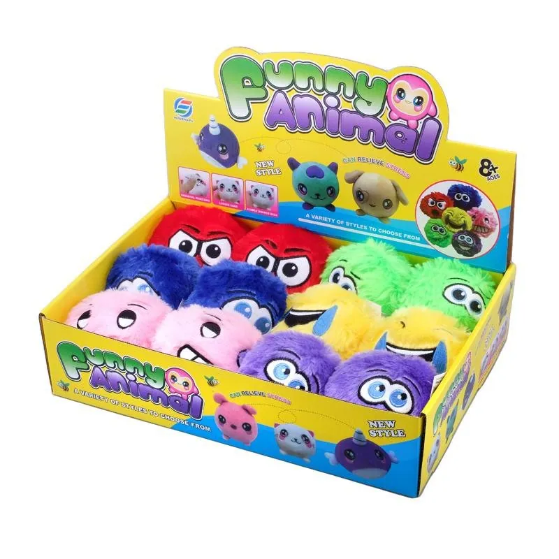 Squishy Squeeze - Plush Monster - Ø10cm - 6 Assorted - Memory Foam – image 3