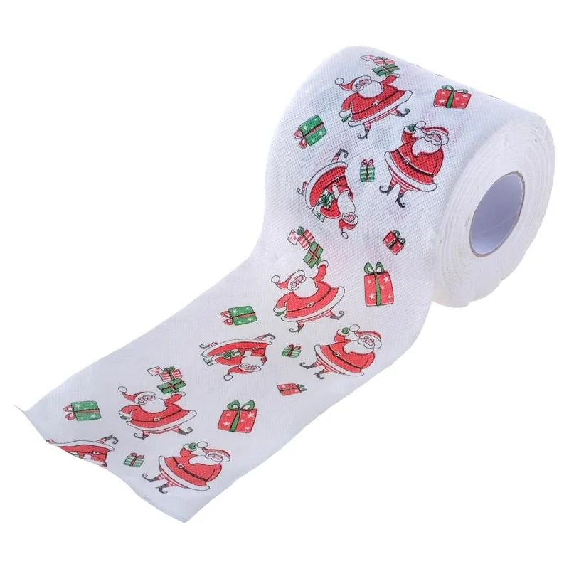 Toilet Paper Novelty Christmas 18m 10cm X 10cm 180 Sheets 2ply 4 Assorted Designs – image 2